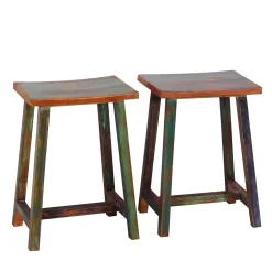 Wohnen Sitzgruppe<Küchenbar ausklappbar im Shabby Chic - Jamaica (dreiteilig)