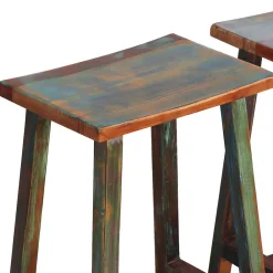 Wohnen Sitzgruppe<Küchenbar ausklappbar im Shabby Chic - Jamaica (dreiteilig)