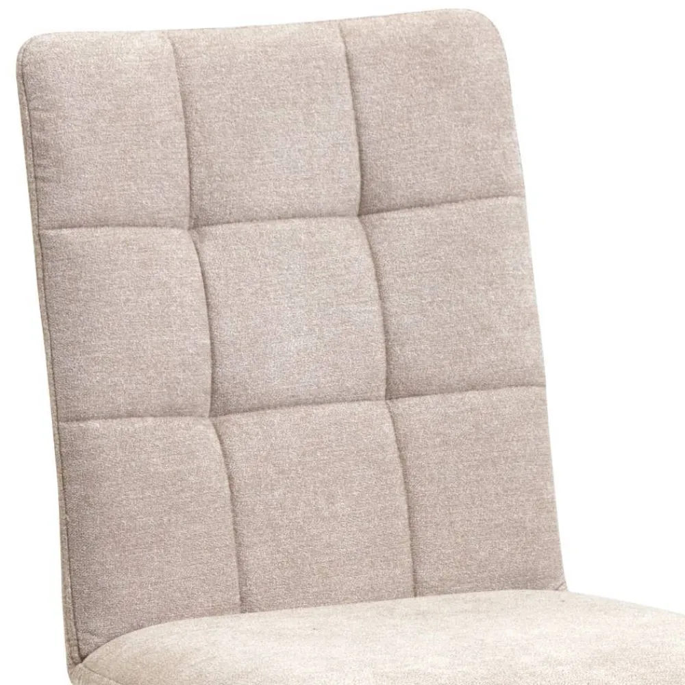Wohnen Stühle<Küchen-Drehstühle in Beige und Schwarz - Yvons (2er Set)