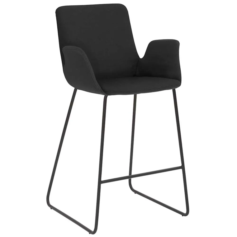 Wohnen Hocker<Küchenhocker mit Lehne & Armlehnen - Solino
