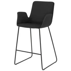 Wohnen Hocker<Küchenhocker mit Lehne & Armlehnen - Solino