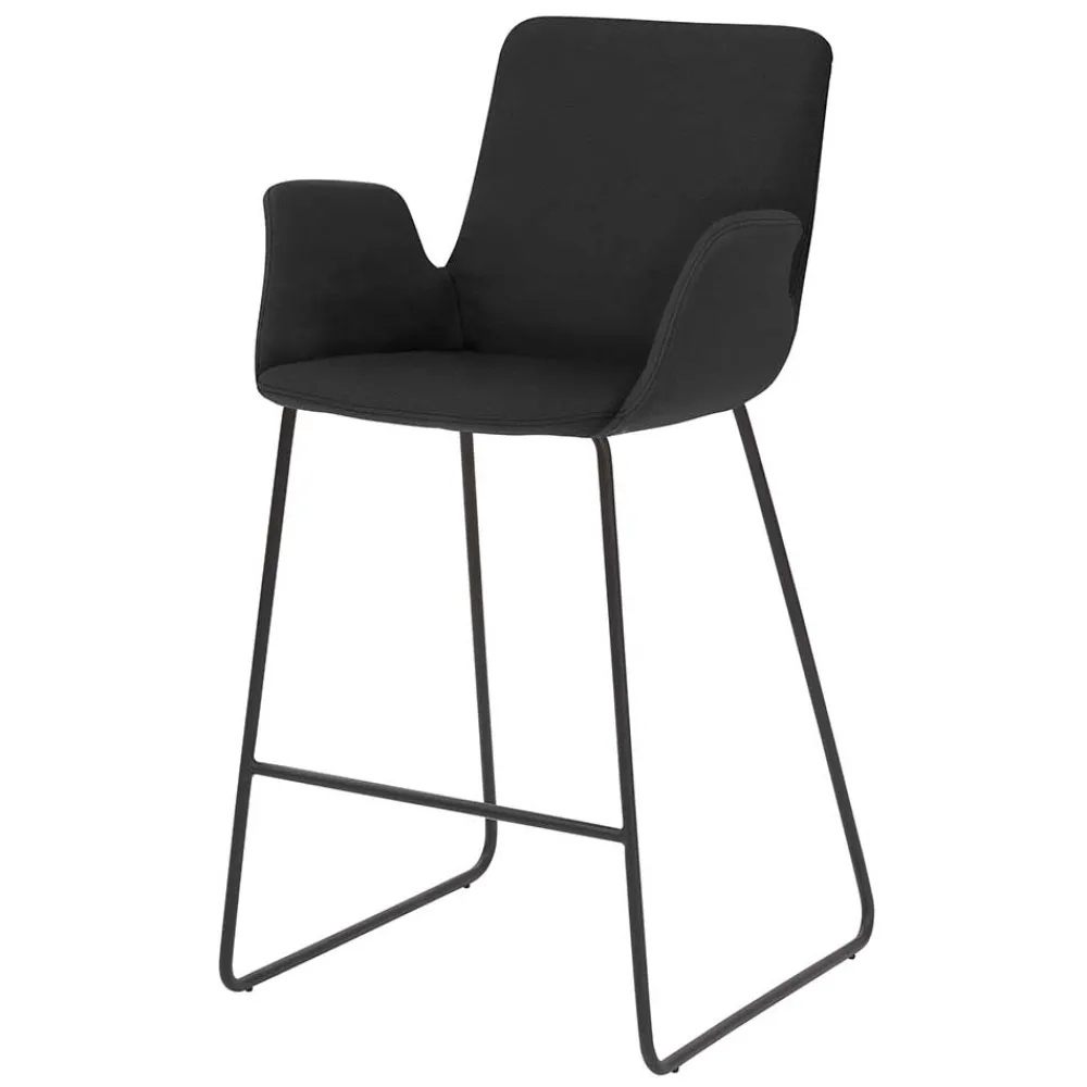 Wohnen Hocker<Küchenhocker mit Lehne & Armlehnen - Solino