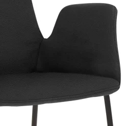 Wohnen Hocker<Küchenhocker mit Lehne & Armlehnen - Solino