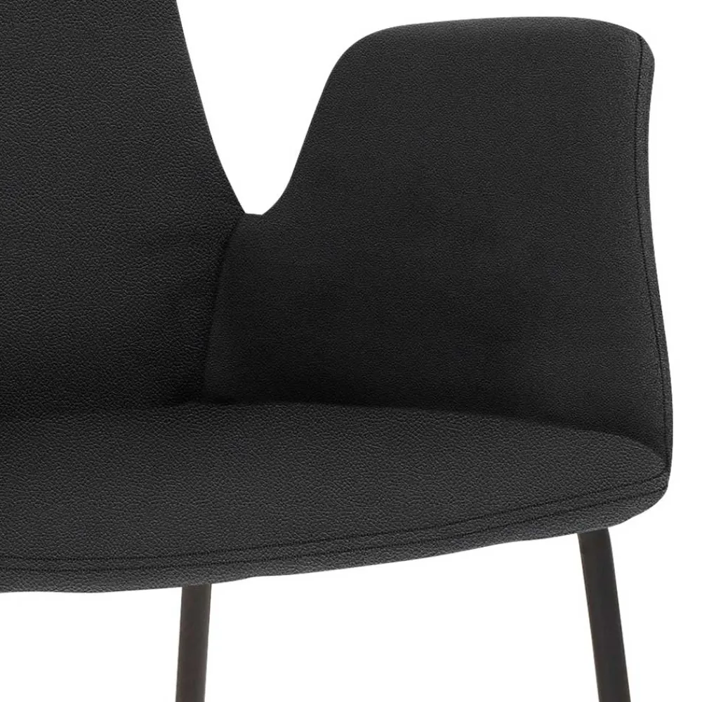 Wohnen Hocker<Küchenhocker mit Lehne & Armlehnen - Solino