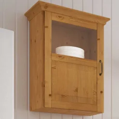 Wohnen Schränke<Küchenschrank Oberschrank aus Kiefer Massivholz - Bartholo