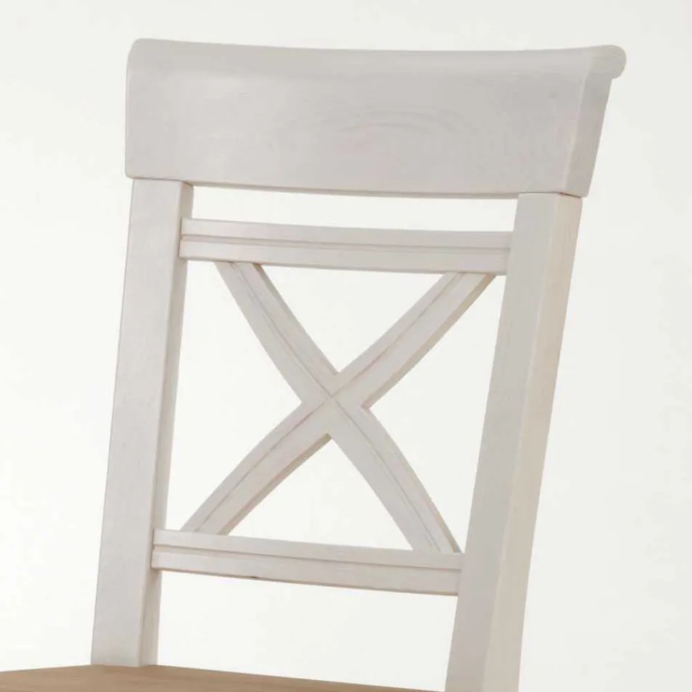 Wohnen Stühle<Küchenstuhl Lugon im Landhaus Design (2er Set)