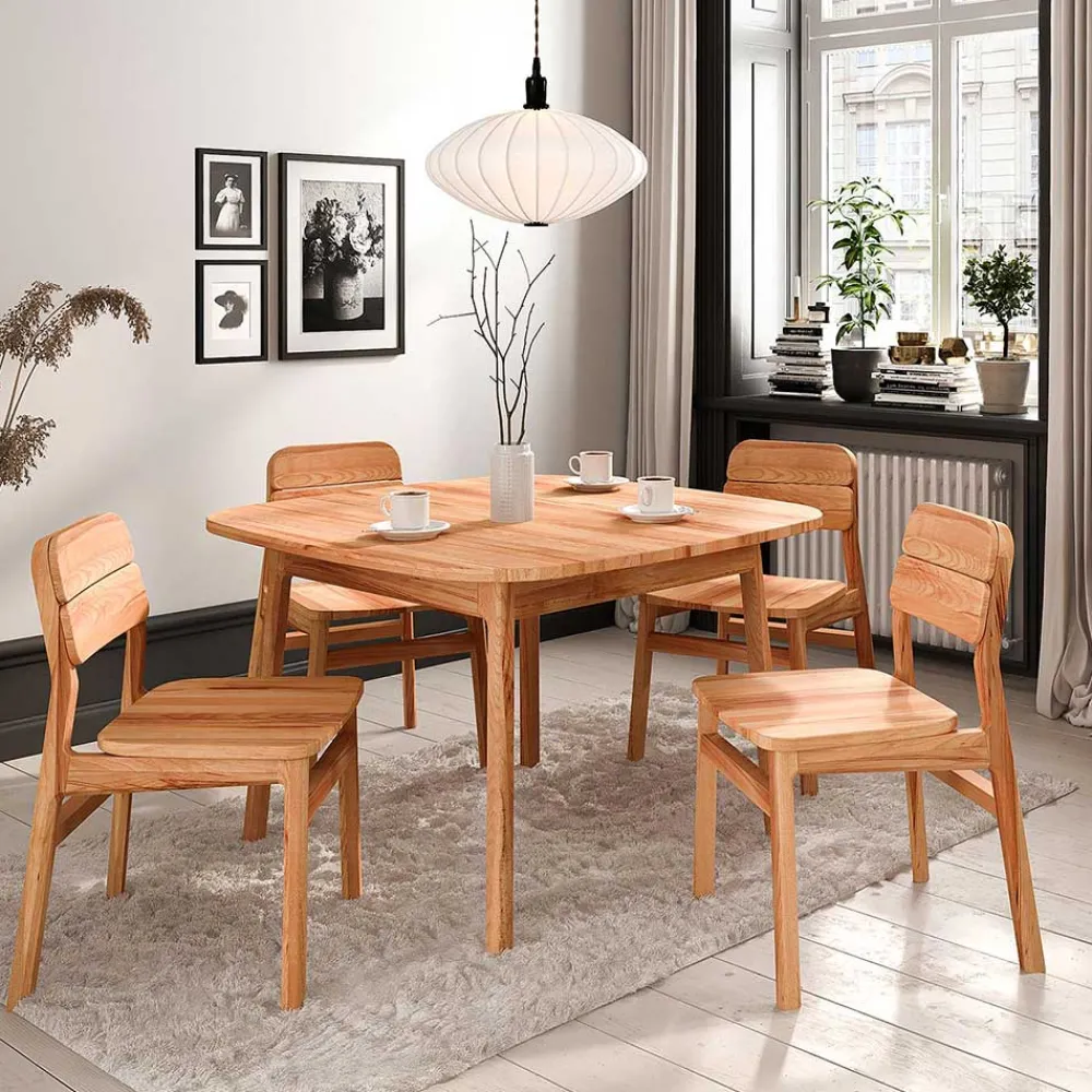 Wohnen Tische<Kernbuche Esszimmertisch mit 90 cm Tiefe - Lana