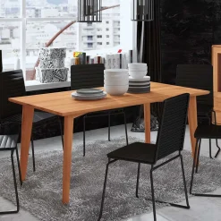 Wohnen Tische<Kernbuche Holztisch mit 90 cm Breite - Junola