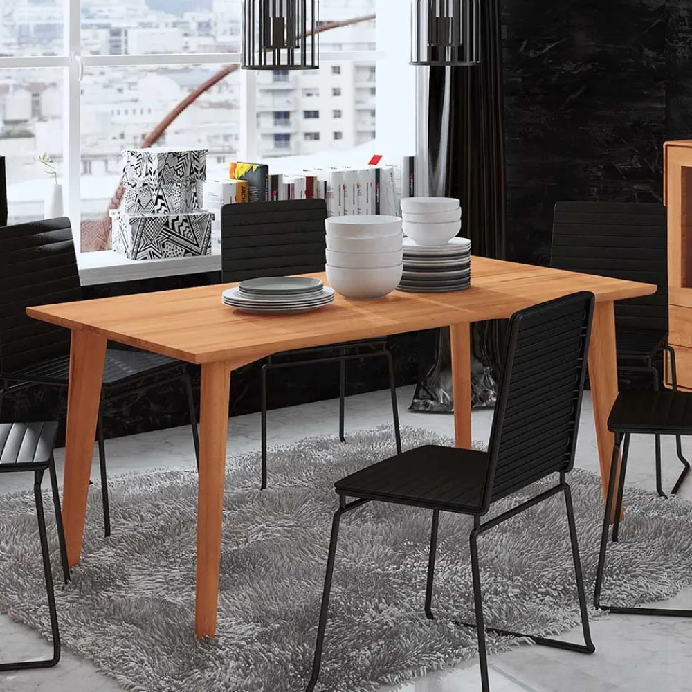 Wohnen Tische<Kernbuche Holztisch mit 90 cm Breite - Junola