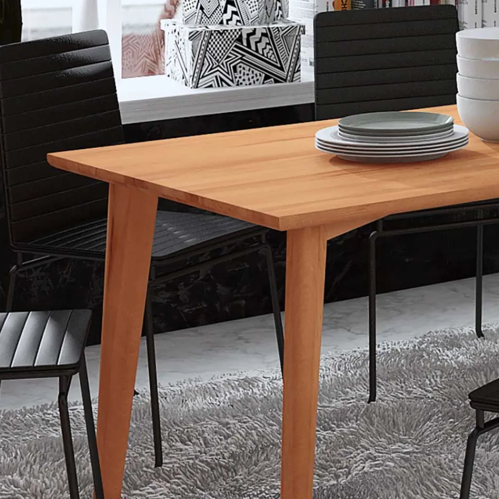 Wohnen Tische<Kernbuche Holztisch mit 90 cm Breite - Junola