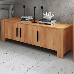 Wohnen Tv & Hifi-Möbel|Lowboards<Kernbuche Lowboard Mosniak mit 3 Türen