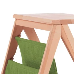 Wohnen Kommoden<Kernbuche Nachttisch Rivaso mit Stofftasche in Grün