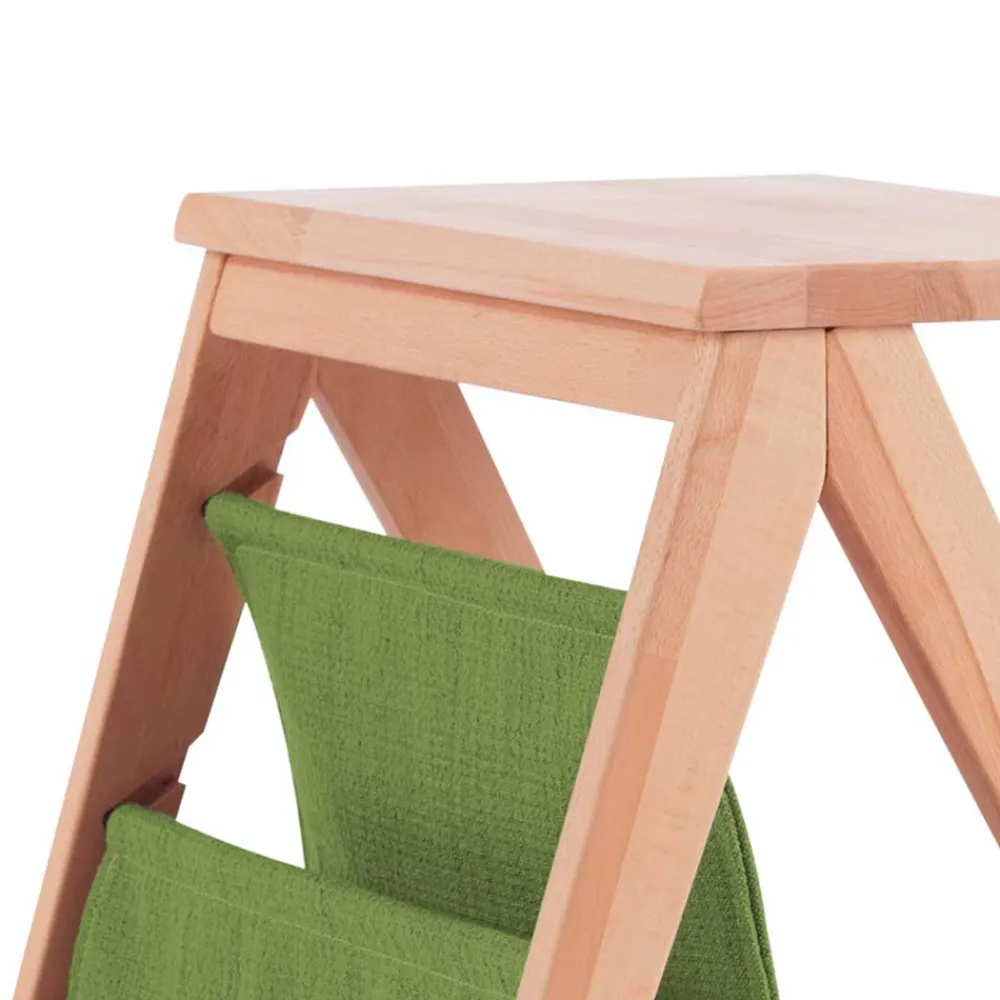 Wohnen Kommoden<Kernbuche Nachttisch Rivaso mit Stofftasche in Grün