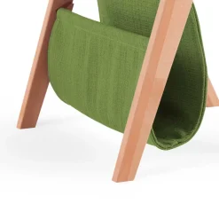 Wohnen Kommoden<Kernbuche Nachttisch Rivaso mit Stofftasche in Grün