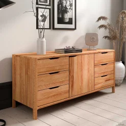 Wohnen Tv & Hifi-Möbel|Lowboards<Kernbuche Sideboard mit sechs Schubladen - Lana