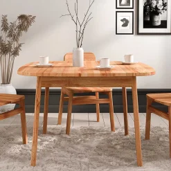 Wohnen Tische<Kernbuche Tisch mit 100 cm Tiefe - Lana