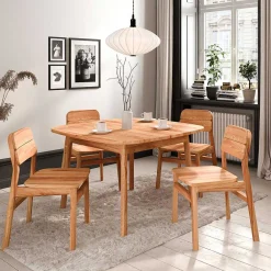 Wohnen Tische<Kernbuche Tisch mit 100 cm Tiefe - Lana