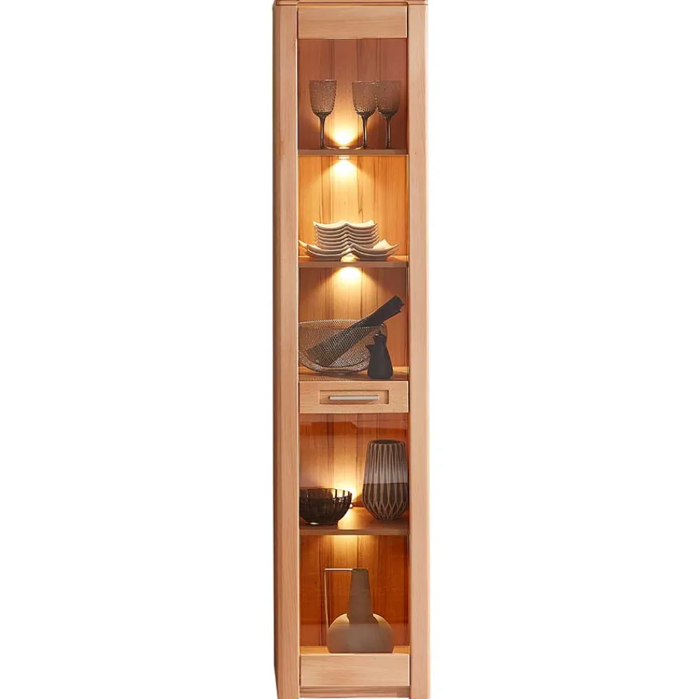Wohnen Vitrinen|Schränke<Kernbuche Vitrine mit einer Tür - Amyonta