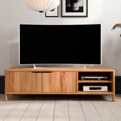 Wohnen Tv & Hifi-Möbel|Lowboards<Kernbuchenholz TV Element mit zwei Türen - Lana