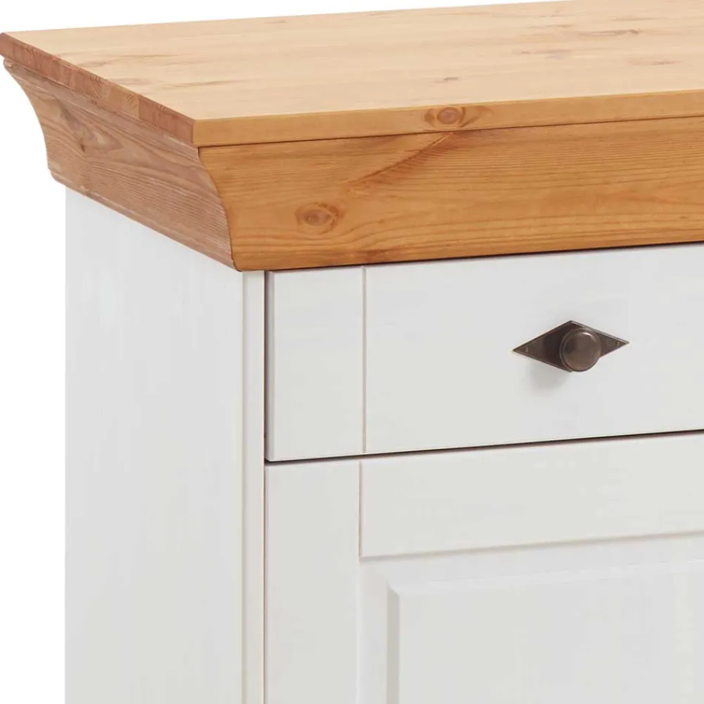 Wohnen Sideboards<Kiefer Esszimmer Sideboard Sibiuta in Weiß