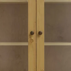 Wohnen Vitrinen<Kiefer Vitrinenschrank geölt & gebeizt - Jessma