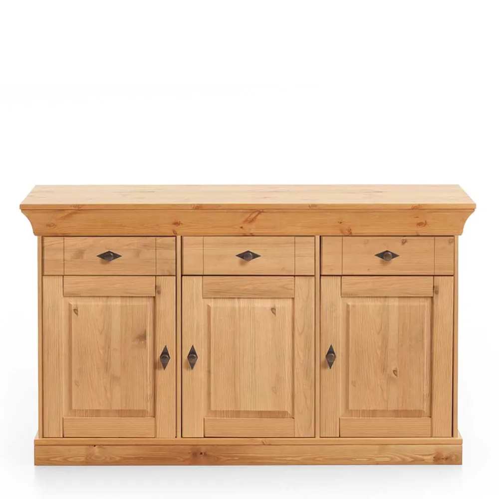 Wohnen Sideboards<Kiefer-Massivholz Sideboard Piatra im Landhausstil