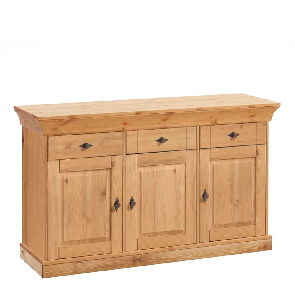 Wohnen Sideboards<Kiefer-Massivholz Sideboard Piatra im Landhausstil