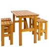Wohnen Sitzgruppe<Kiefernholz Bar Sitzgruppe Set - Malte (fünfteilig)