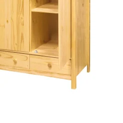 Wohnen Kleiderschränke|Schränke<Kiefernholz Kleiderschrank massiv - Nastonia