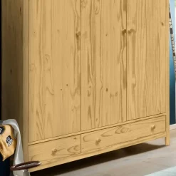 Wohnen Kleiderschränke|Schränke<Kiefernholz Kleiderschrank massiv - Nastonia
