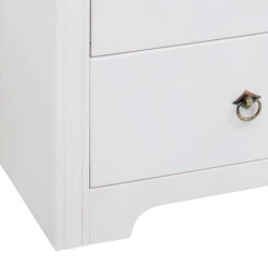 Wohnen Sideboards<Kiefernholz Kommode in Weiß lackiert - Velriva I