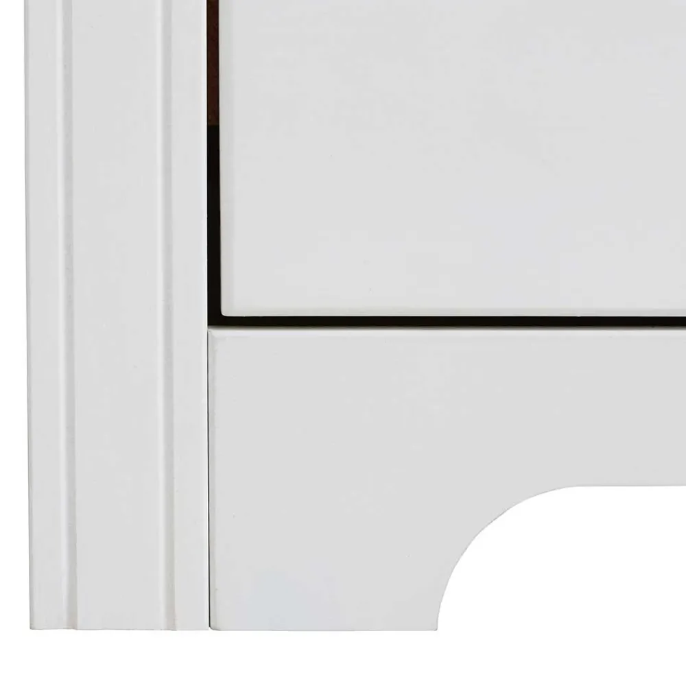 Wohnen Sideboards<Kiefernholz Kommode in Weiß lackiert - Velriva I