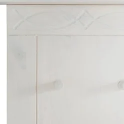 Wohnen Garderoben<Kiefernholz Wandgarderobe in Weiß - Viorica