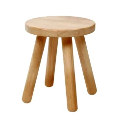 Wohnen Hocker<Kinderzimmer Holzhocker aus Gummibaum - Ivano