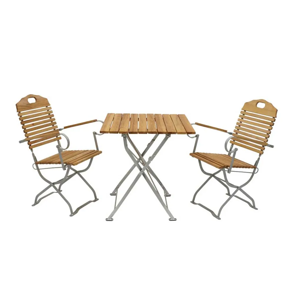 Wohnen Sitzgruppe<Klappbare Biergartenmöbel für 2 Personen - Maylin (dreiteilig)