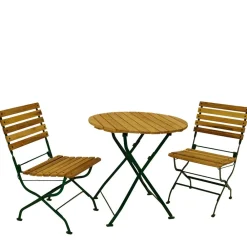 Wohnen Sitzgruppe<Klappbare Gartenmöbel aus Robinie - Capua (dreiteilig)