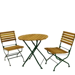 Wohnen Sitzgruppe<Klappbare Gartenmöbel aus Robinie - Capua (dreiteilig)