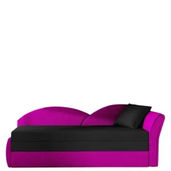 Wohnen Sofas<Klappbare Recamiere in Magenta und Schwarz - Karneola