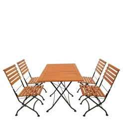 Wohnen Sitzgruppe<Klappbare Tischgruppe Outdoor - Pecorino (fünfteilig)