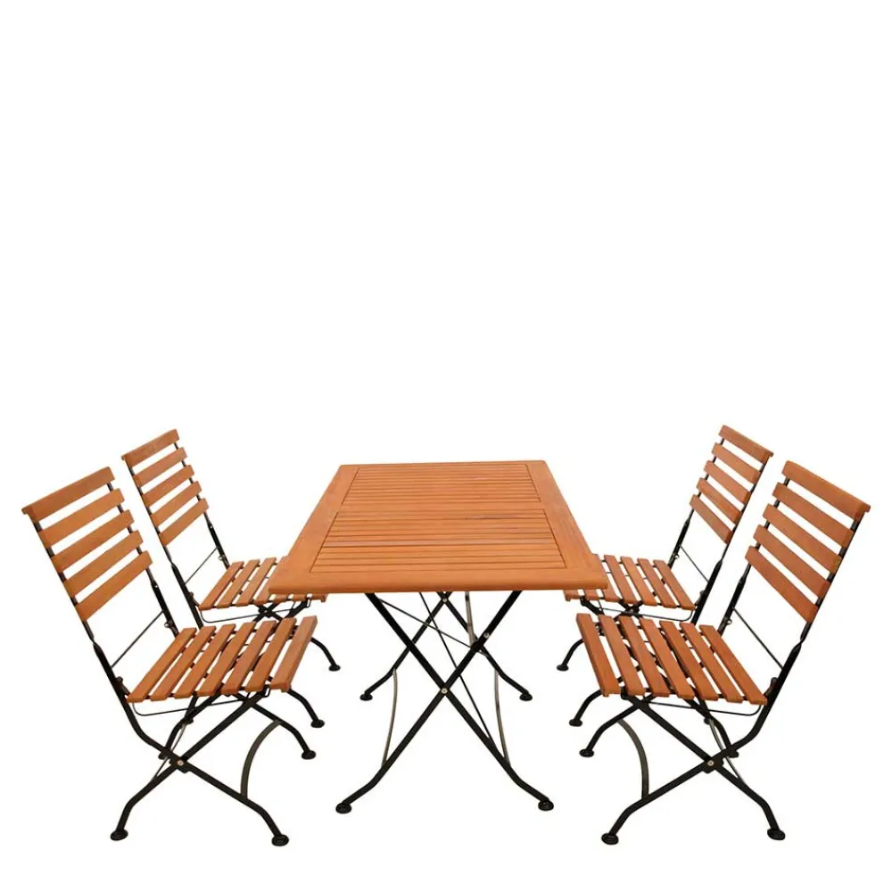 Wohnen Sitzgruppe<Klappbare Tischgruppe Outdoor - Pecorino (fünfteilig)