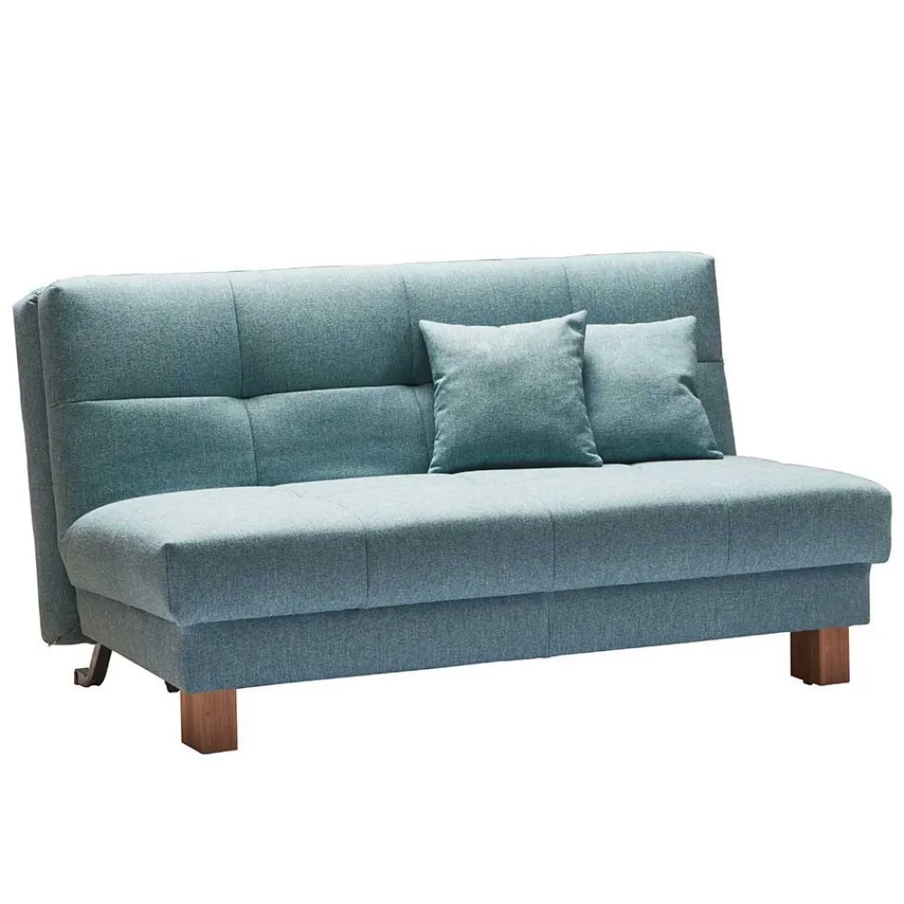 Wohnen Sofas<Klappbares Schlafsofa in Türkis Ejawan inkl. loser Kissen