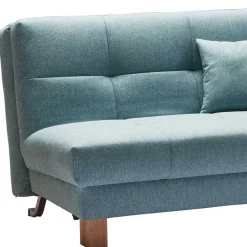 Wohnen Sofas<Klappbares Schlafsofa in Türkis Ejawan inkl. loser Kissen