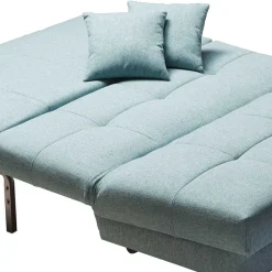 Wohnen Sofas<Klappbares Schlafsofa in Türkis Ejawan inkl. loser Kissen