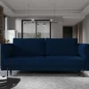 Wohnen Sofas<Klappcouch in Dunkelblau Samt - Saturn