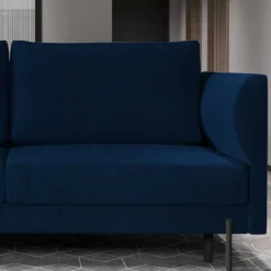 Wohnen Sofas<Klappcouch in Dunkelblau Samt - Saturn