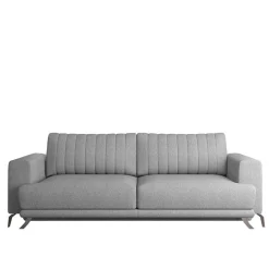 Wohnen Betten|Sofas<Klappcouch in Hellgrau Chenille - Jakery