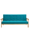 Wohnen Sofas<Klappcouch in Petrol & Eukalyptus Natur - Barne