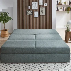 Wohnen Sofas<Klappsofa für zwei Personen in Graugrün - Legero