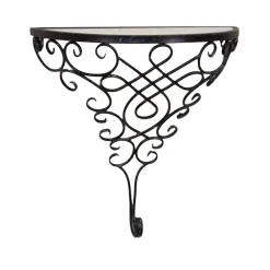Wohnen Tische<Klassicher Wandtisch Morenza mit schwarzem Metall