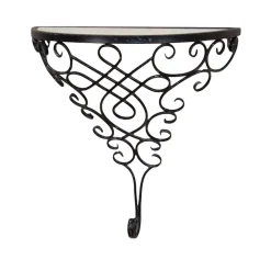 Wohnen Tische<Klassicher Wandtisch Morenza mit schwarzem Metall